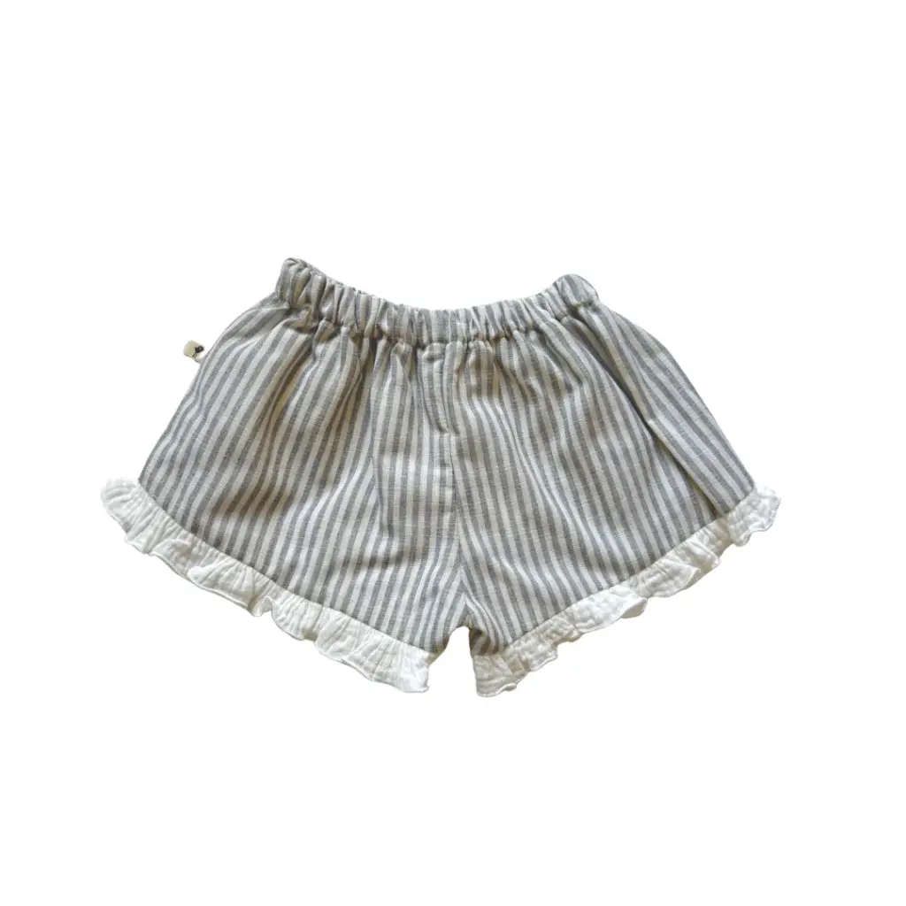 Short Rayas gris 