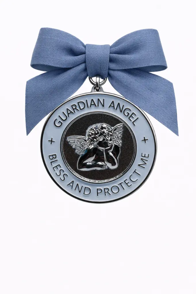 Pack oferta medallón cuna + medalla madre azul