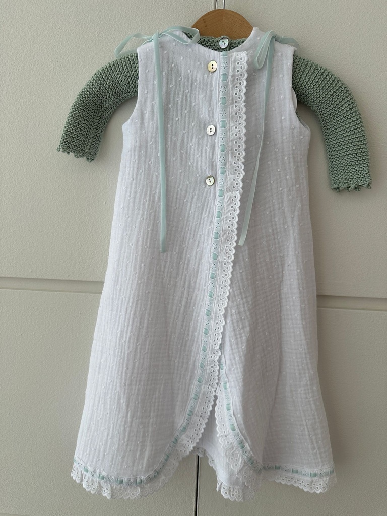 Faldón Mencía verde agua