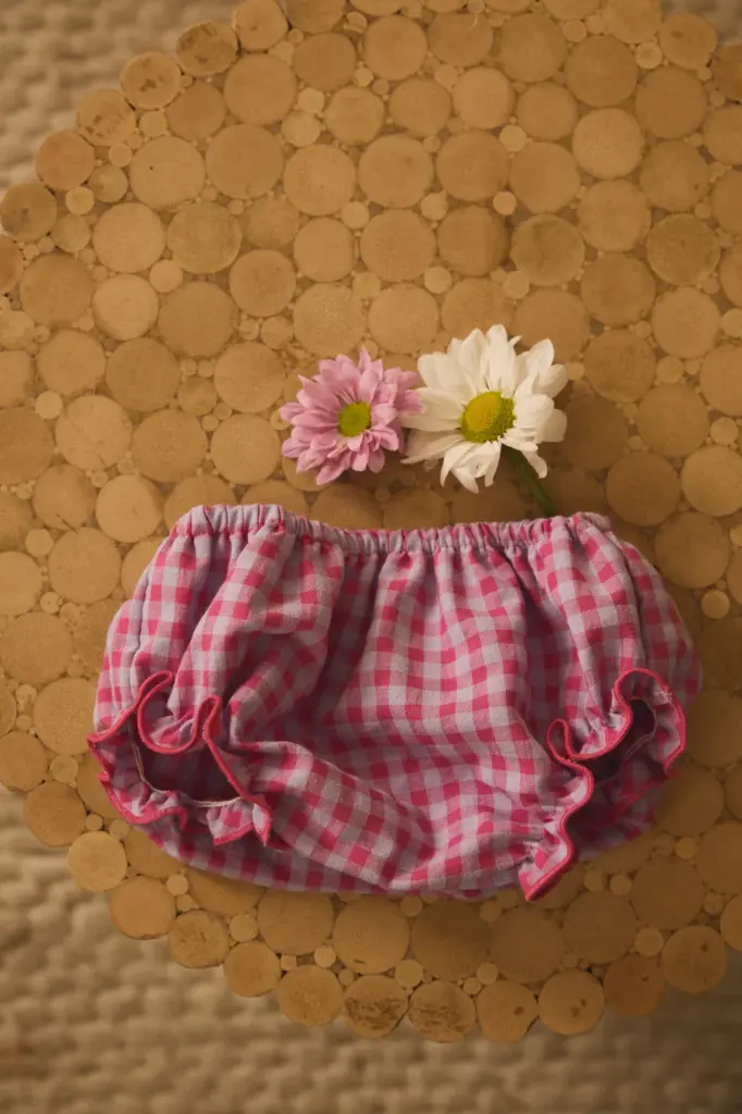 CUBREPAÑAL VICHY FUCSIA