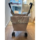 Silla de muñecas vichy rosa y flor Jimena