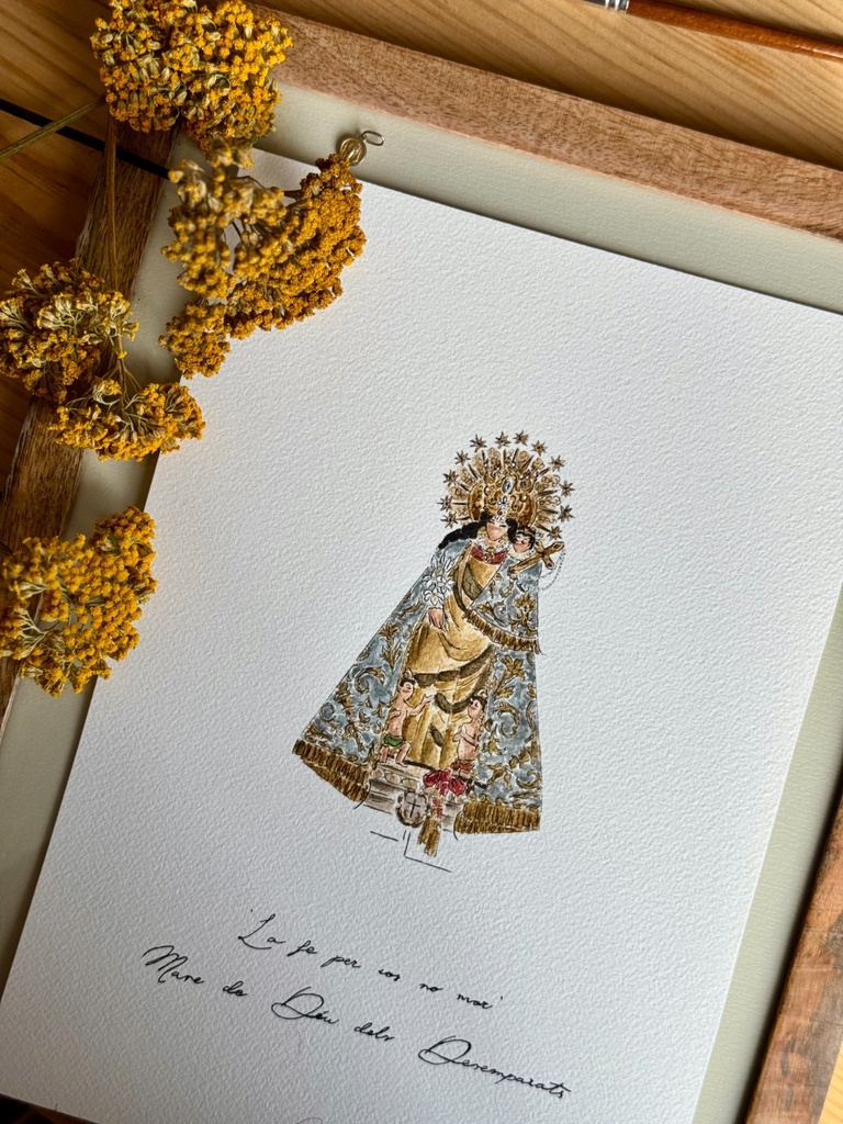 Lámina Virgen de los Desamparados