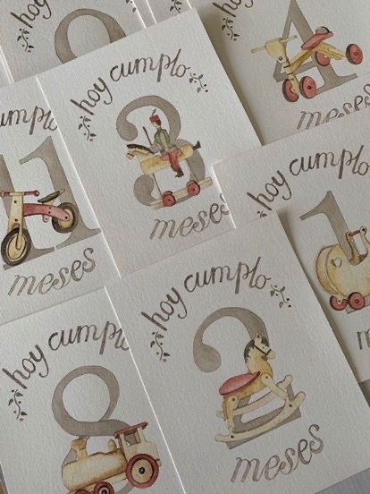 Tarjetas cumplemeses 