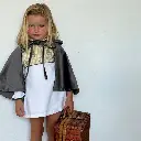 Capa terciopelo gris 