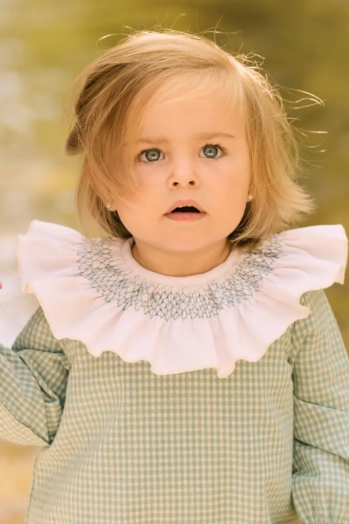 Pelele mini vichy azul