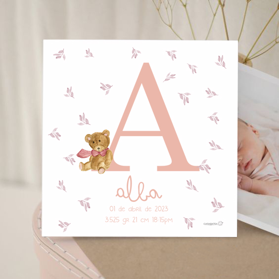 Lámina inicial osito