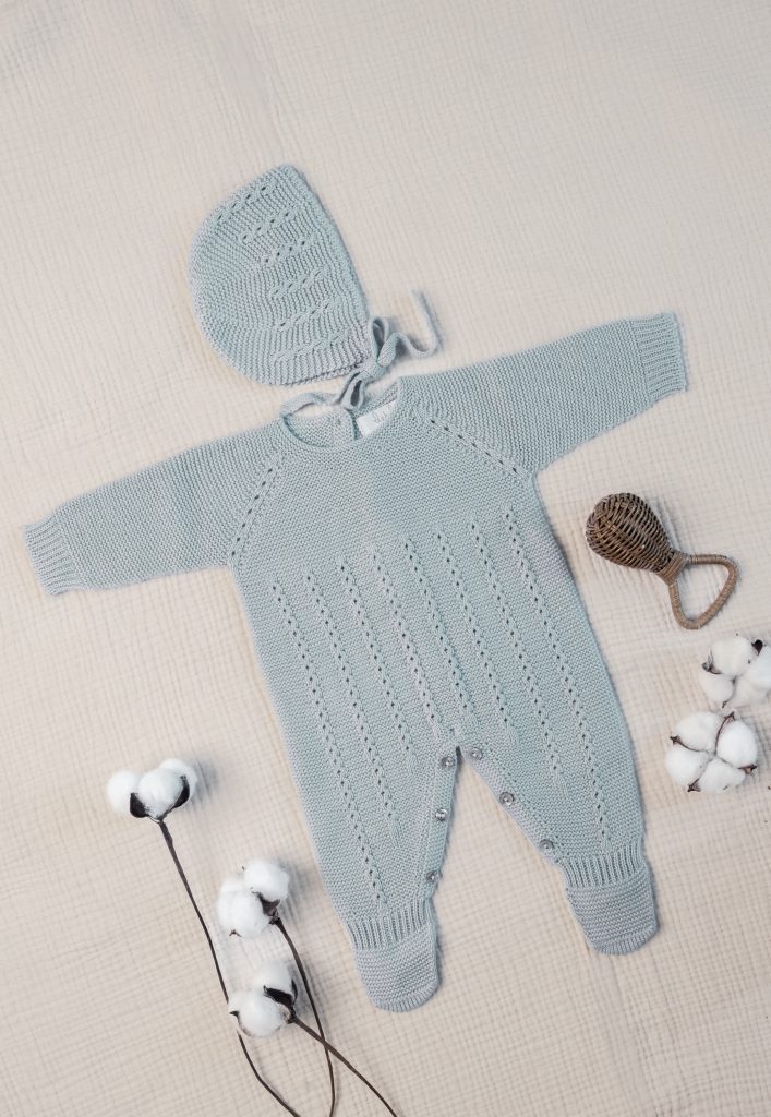 Cojunto Enterizo Ochitos Celeste Empolvado