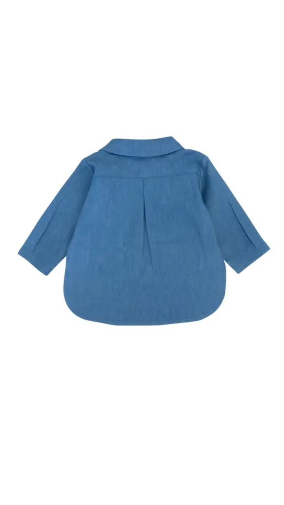 CAMISA DENIM CUELLO PALA 