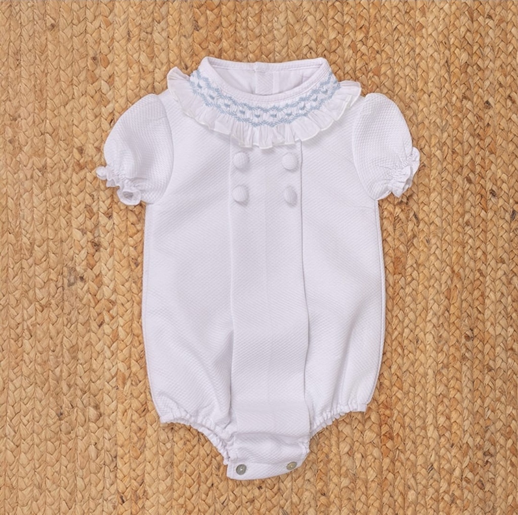 PELELE CAPRI PIQUÉ BLANCO