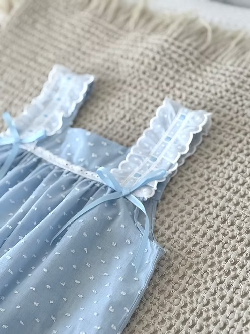 Camisón Adela azul