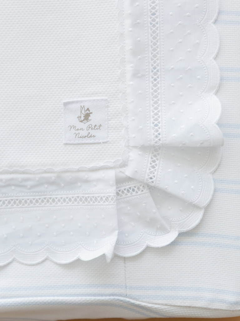 Babita XL piqué blanco puntilla XL 