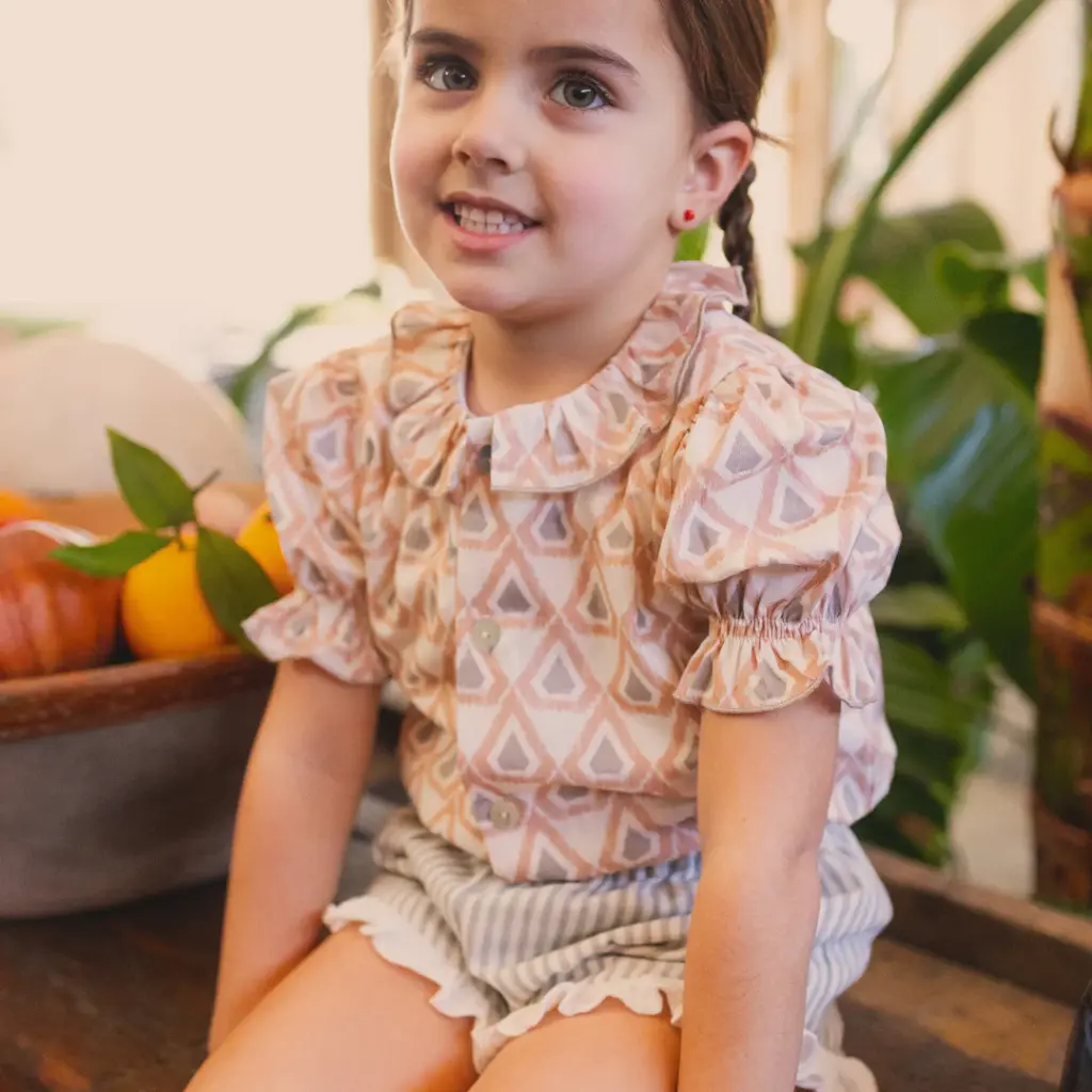 SHORT LINO RAYA GRIS