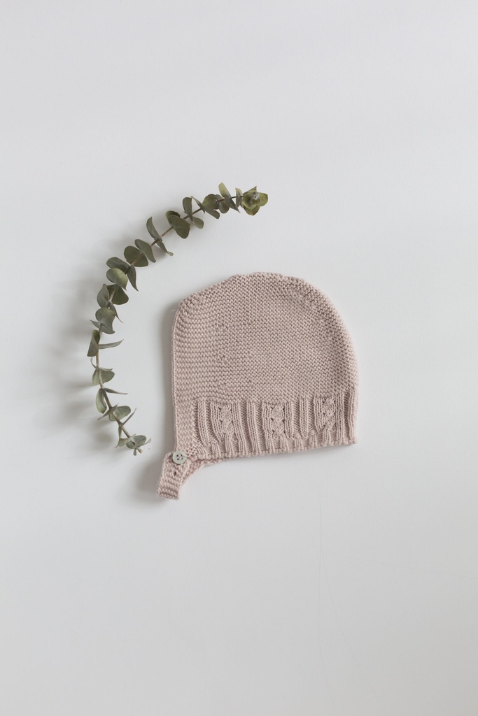 Capota de punto Rosa nude 