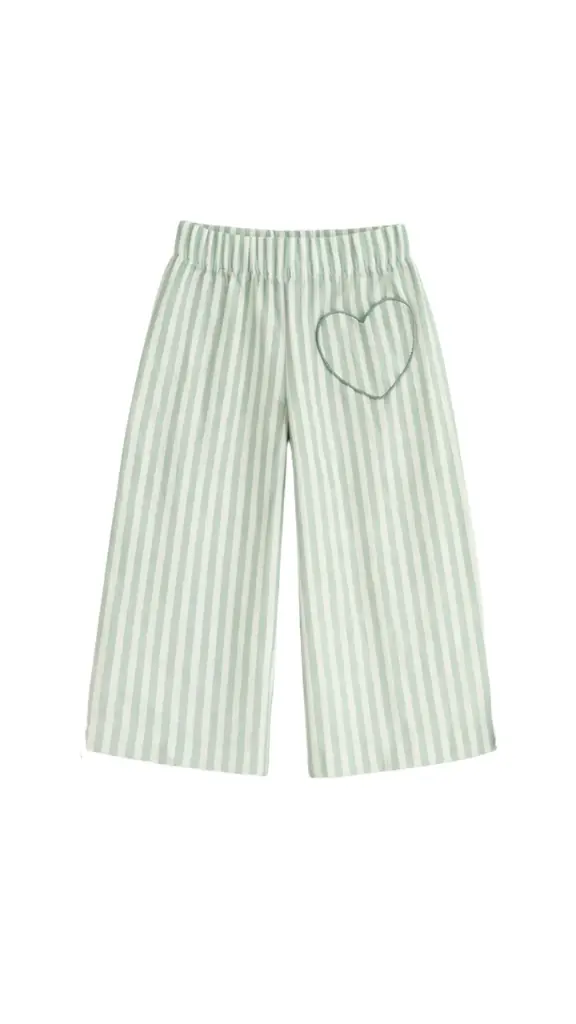 PANTALON LARGO RAYAS GELATINO CORAZON