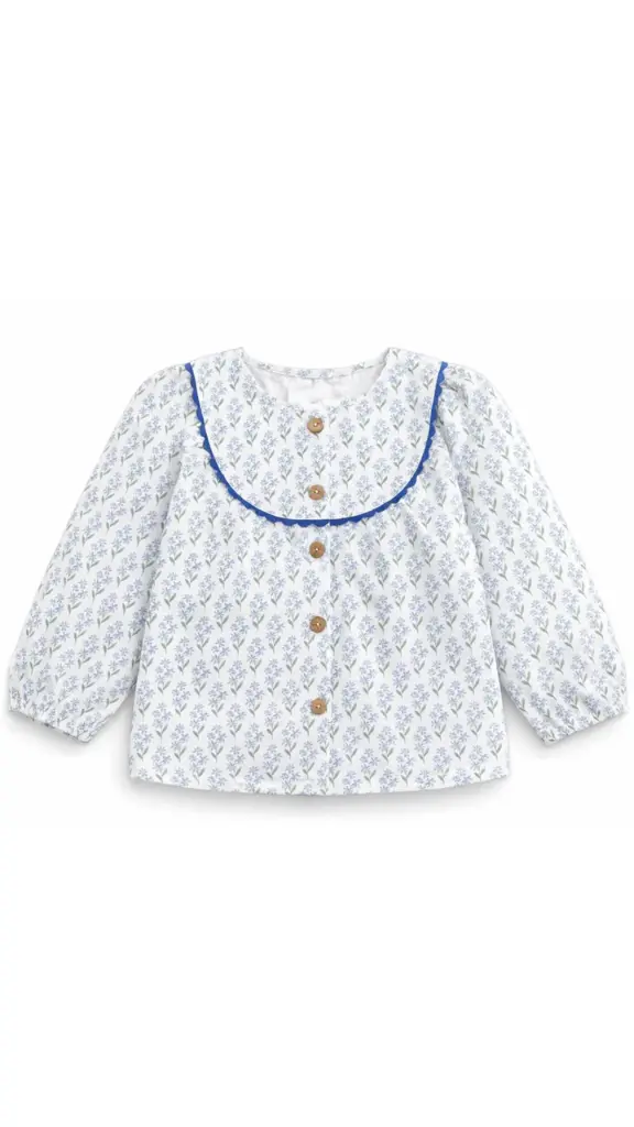 BLUSA MANGA LARGA PICCOLINI BLU