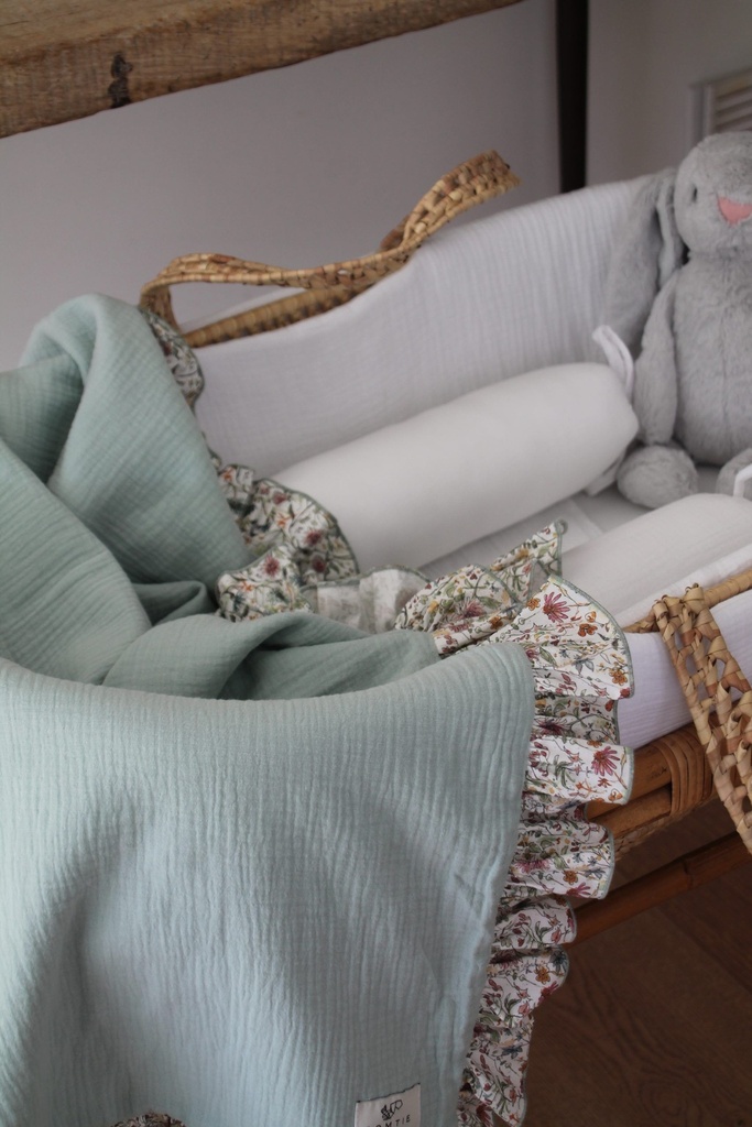 Manta de bambula Mint Blossom Collection