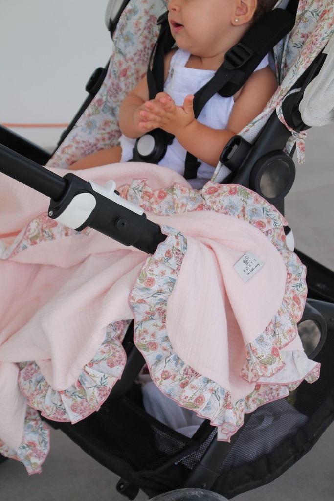 Manta de bambula pink Verbena Collection