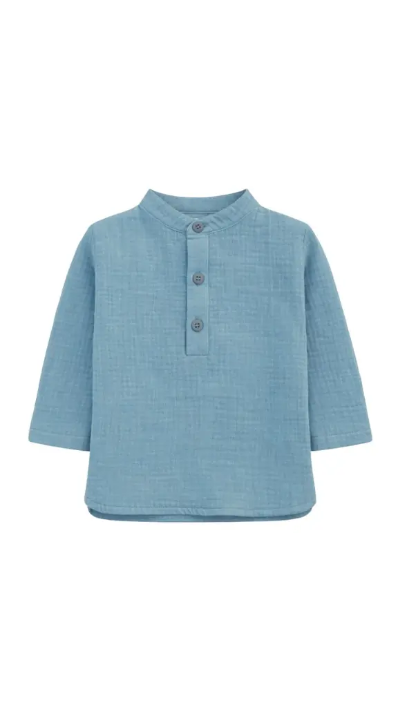 POLERA CUELLO MAO AZUL TORMENTINO