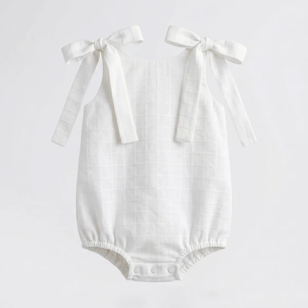 Pelele Mateo Cuadritos Blanco