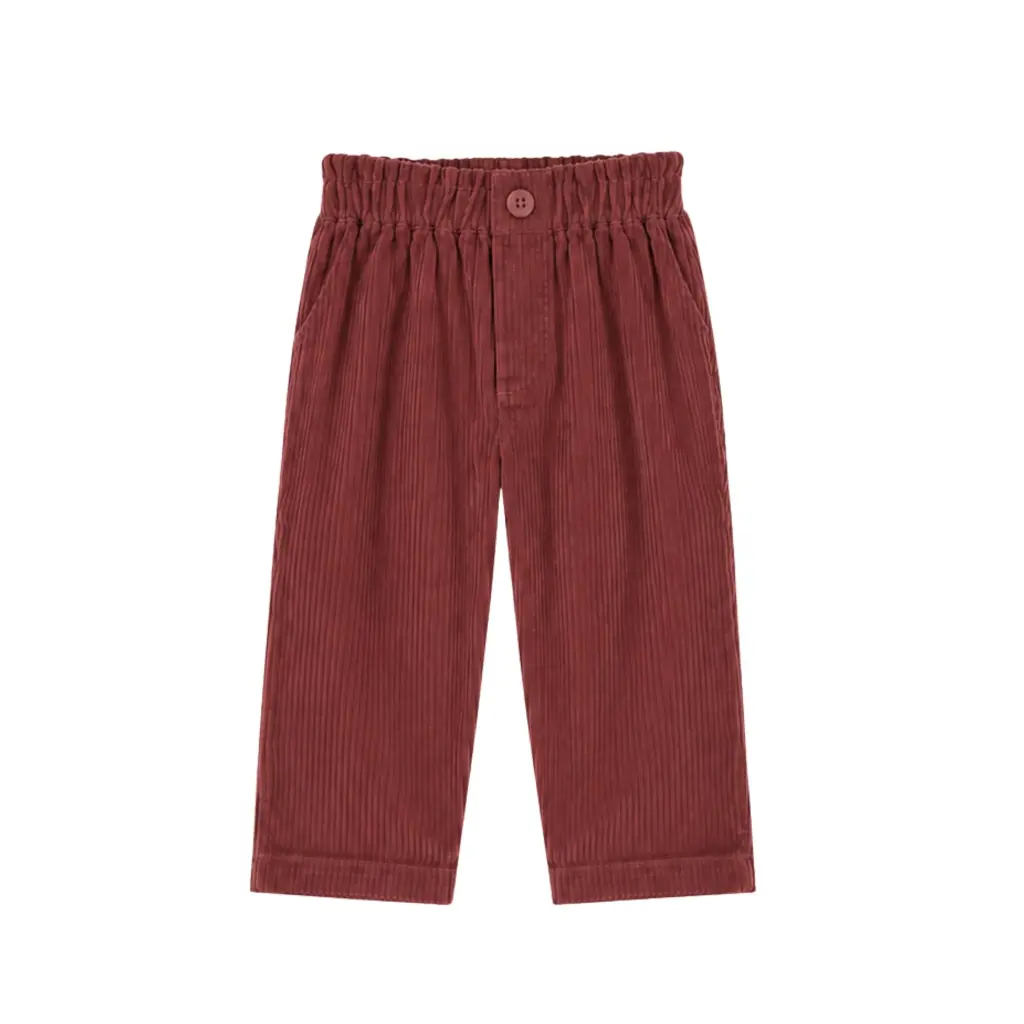 PANTALÓN PANA GRUESA NIÑA PAPER MARSALA