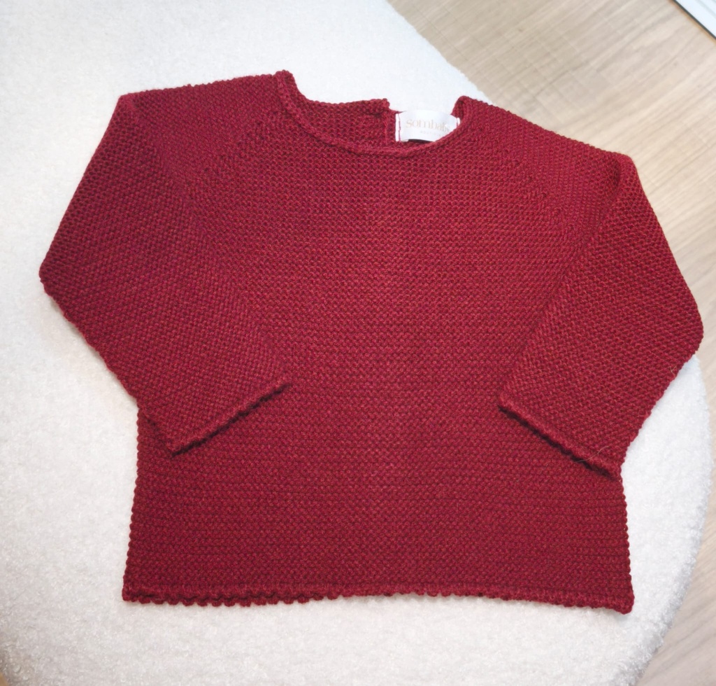 Jersey liso invierno granate