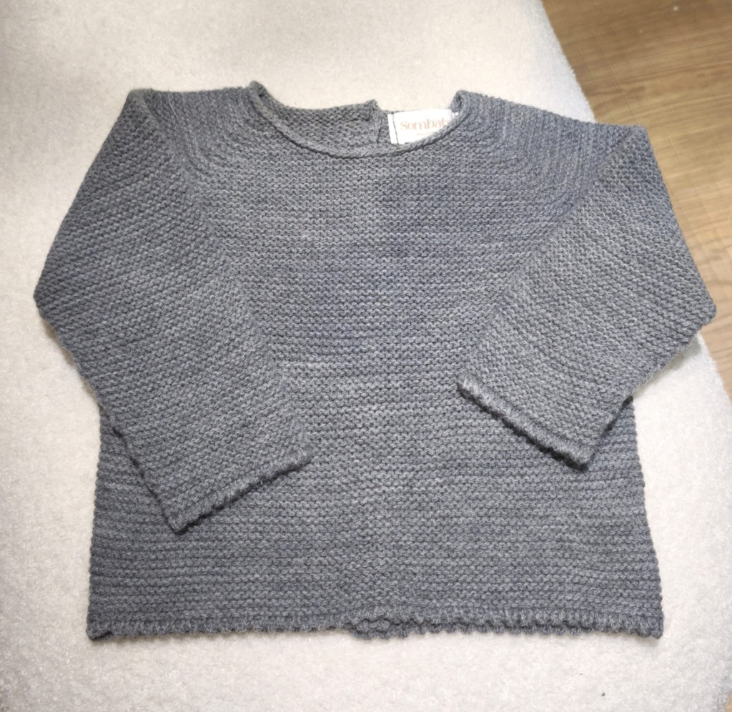 Jersey liso invierno gris oscuro