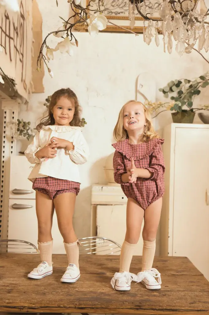 Pelele vichy ciruela 