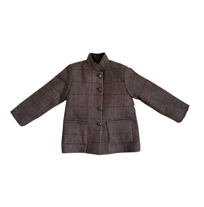 Chaqueta Alpes cuadro Marrón 