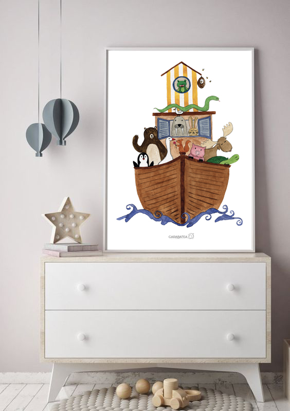 Lámina Paseo en barco