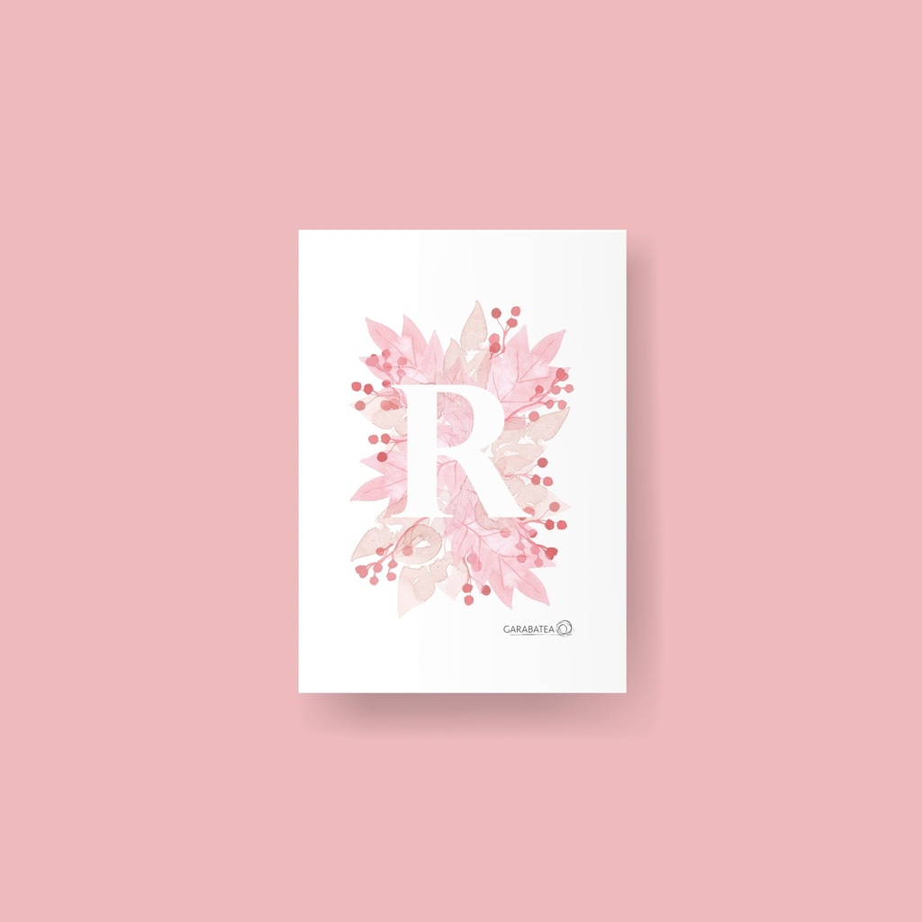 Lámina inicial hoja rosa