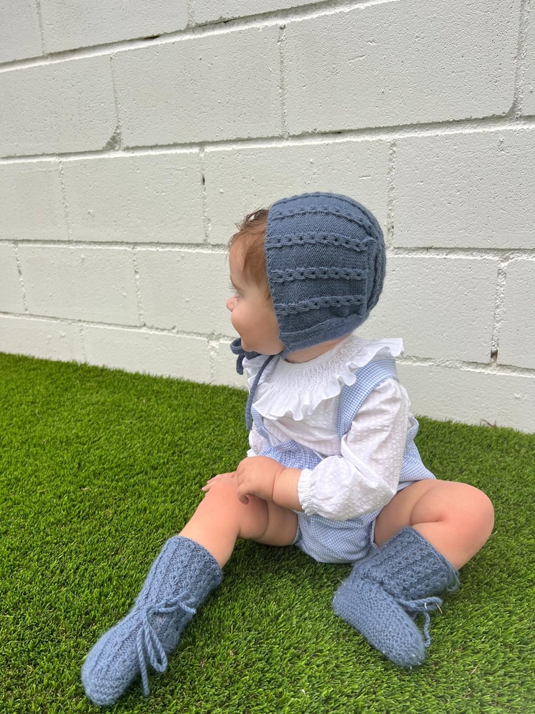 Pinochito vichy azul 