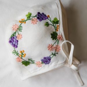 Capota tela bordada uvas