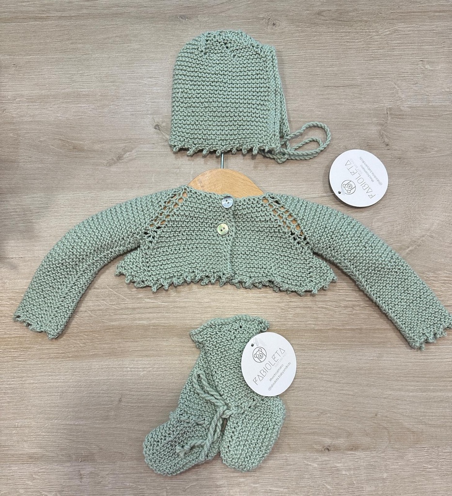 Rebeca mini verde agua 