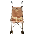 Silla de muñecas vichy teja y flor