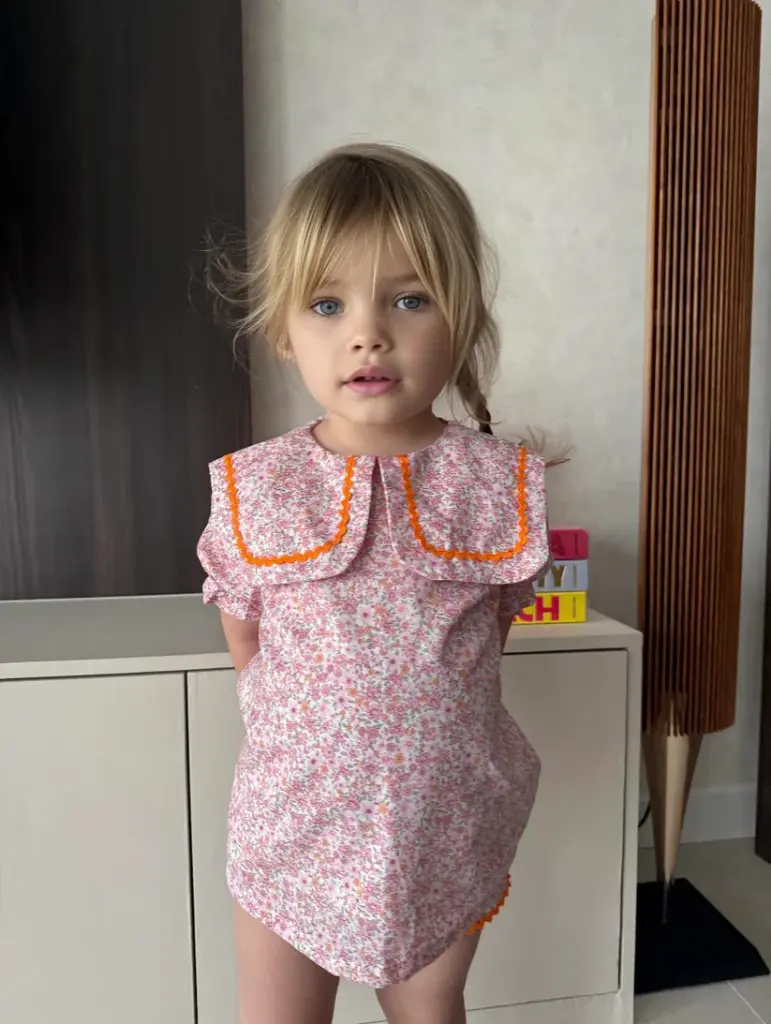 JESUSITO FLOR ROSA Y NARANJA