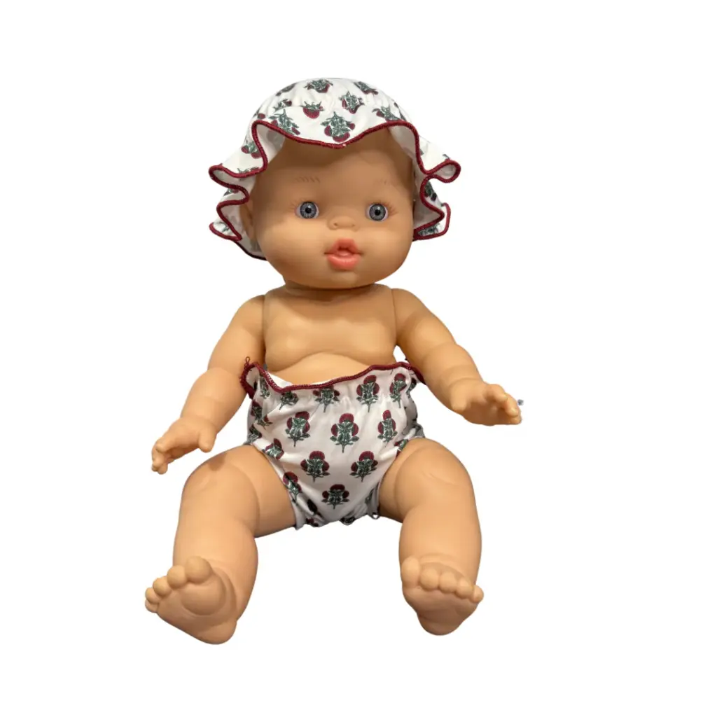 Ropa de muñeca baño 'Florecitas d'été'