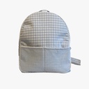 Mochila infantil impermeable vichy azul