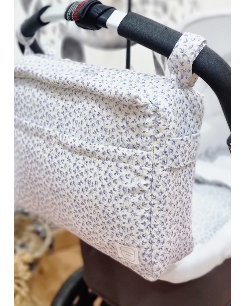 Bolso Carrito Grande flor azul