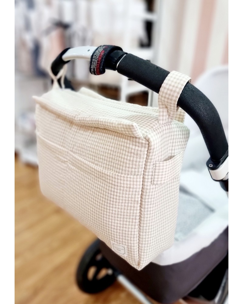 Bolso Carrito Grande vichy beige