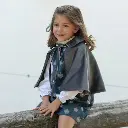 Capa terciopelo gris 