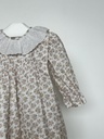 Vestido floral cuello plumeti