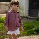 Polera bambula malva 