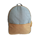  Mochila infantil vichy mostaza y azulado