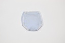CUBRE PAÑAL CON TIRA BORDADA PIQUÉ CELESTE