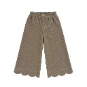 PANTALÓN PALAZZO NIÑA PANA GRUESA SAND DETALLE ONDULADO