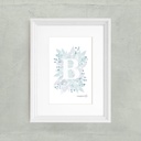 Lámina inicial hojas azul